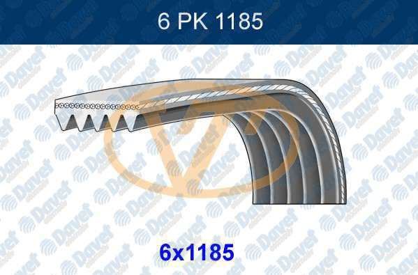 GMB GPK6PK1185 Gmb 6pk1185 - Kanalli V-Kayisi Yaris 1.4d/4d 05-11 Polo 1.4tdi 05-09 Kangoo I 1.9d 98-07 Ibiza 1.4 00-02 Ibiza 1.4 99-02 Corolla 1.4d/4d 06-13 Auris 1.4d/4d 07-12 Auris 1.4d/4d (6pk1185)